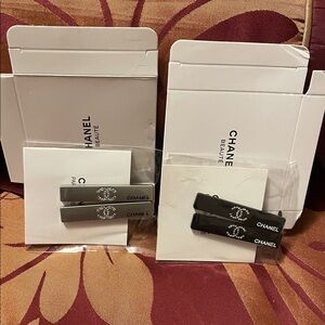 GWP/VIP  Hair Clips set of two black/ silver